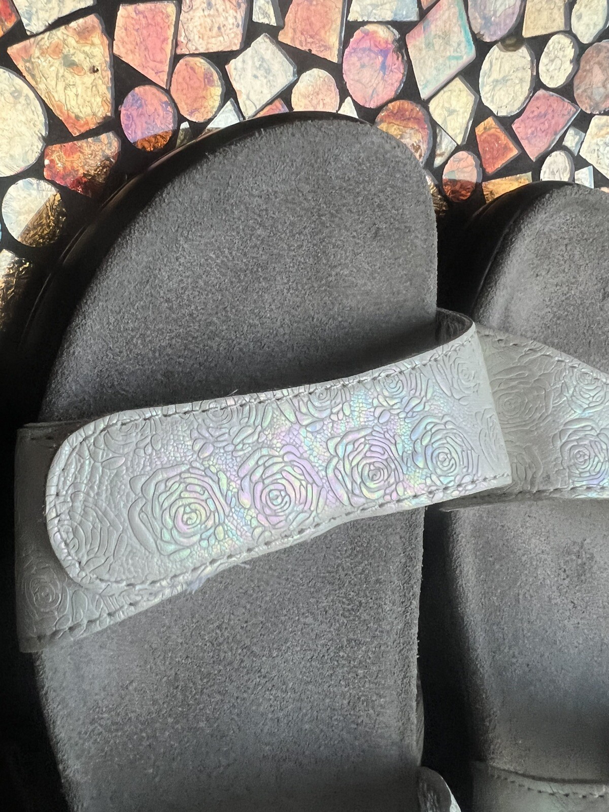 Alegria White Sandal Woman 40 US 9.5 10 JUL 670 Iridescent Rose ...