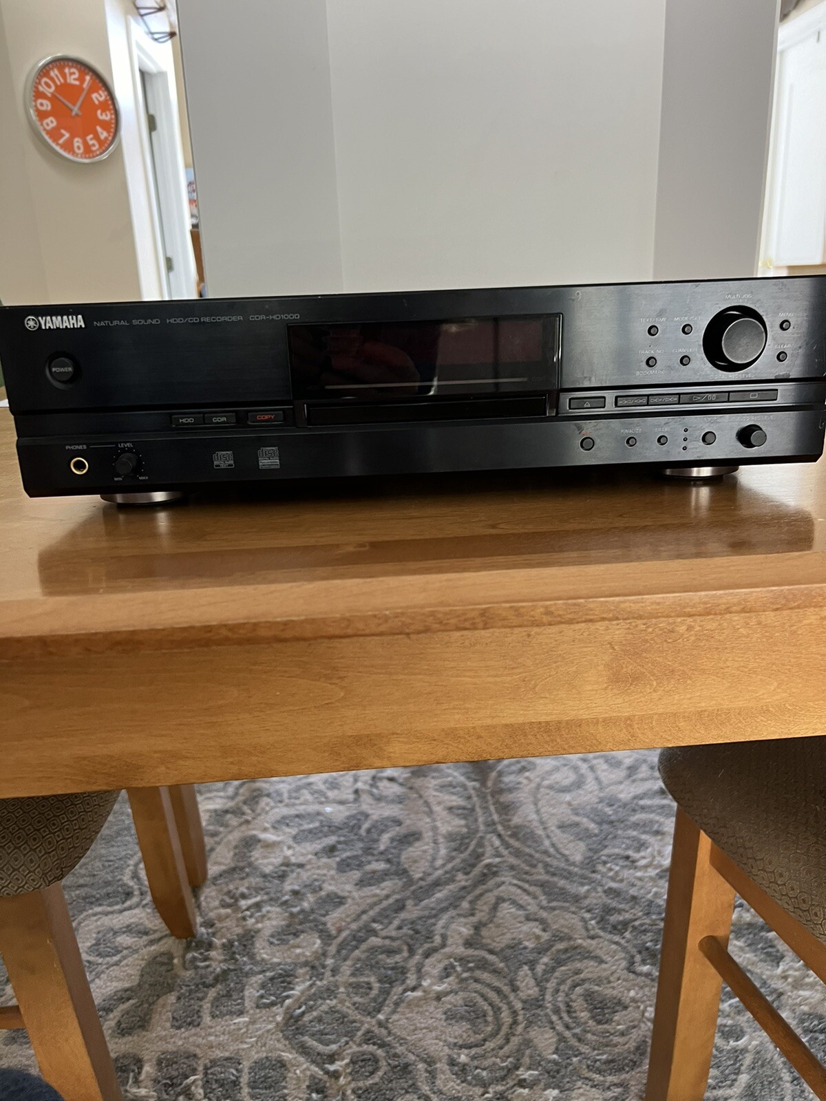 Yamaha HDD/CD Natural Sound RECORDER CDRHD1000 NO RESERVE CDR 1000 HD