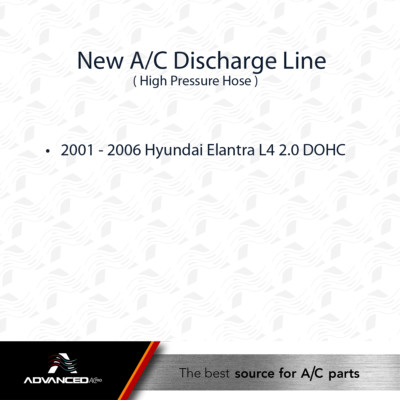New AC Discharge Line (High Side Hose) For 2001-2006 Hyundai Elantra 2.0L DOHC - View #4