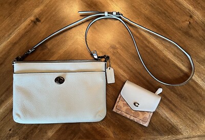 ❤︎ Coach Women's Nora Kisslock Crossbody Bag - Blueberries/Light Teal