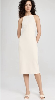 vince rib crew neck dress Vince, Ribbed-knit cotton-blend maxi dress, Women, Black, S, Dresses
