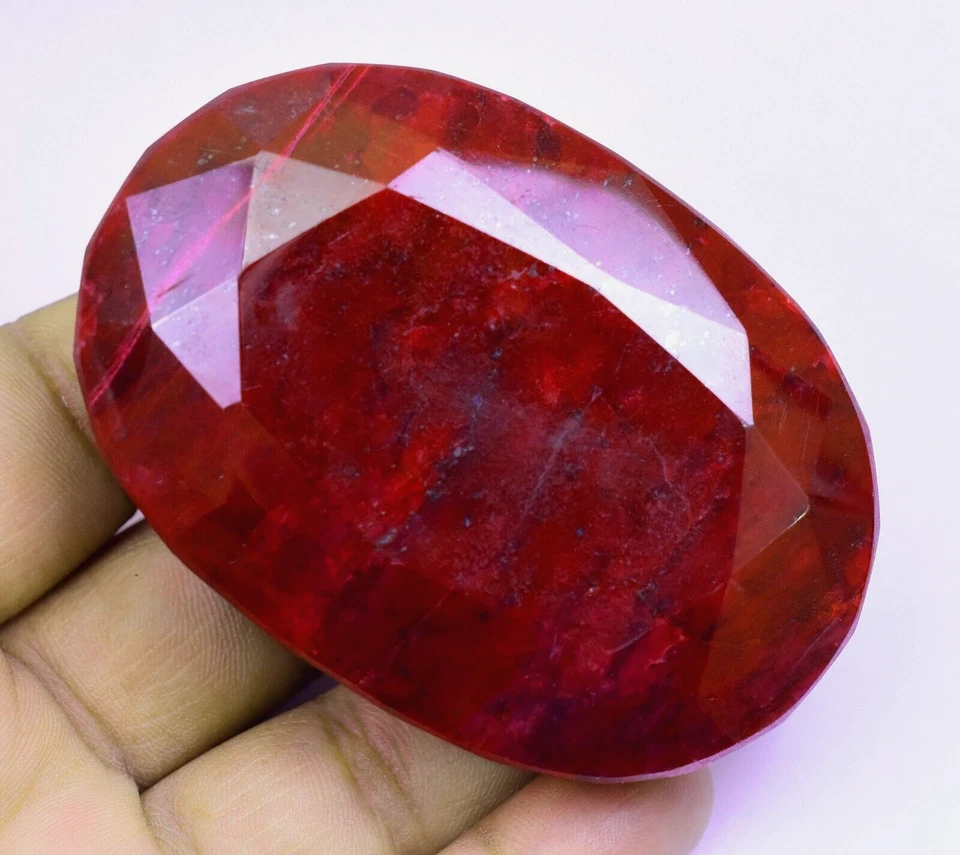 RARE 790.00 Ct Natural HUGE Red Ruby Museum Grade Certified Oval Loose Gemstone - Image 2 of 4