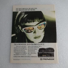 Vintage Print Ad Pioneer Car Stereo Sports Illustrated Aug 11, 1986