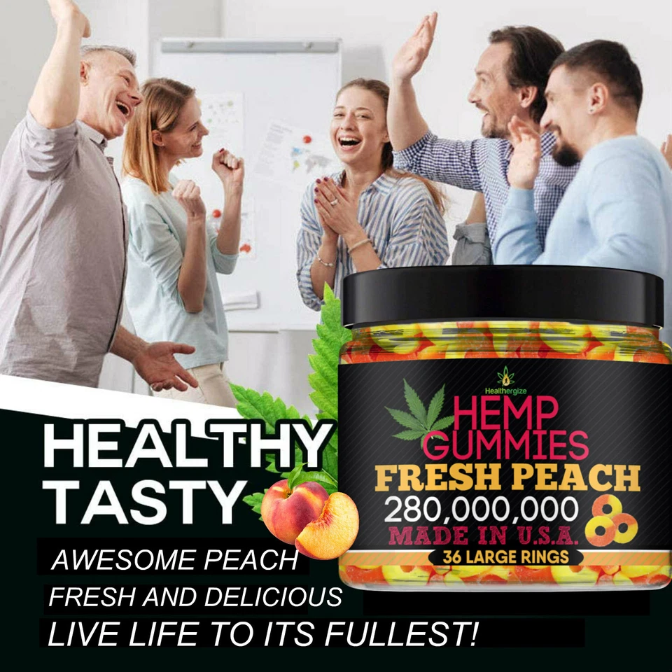 Gomas naturais pêssego-calmo, sono, estresse, ansiedade, dor, músculo, relaxamento-feito nos EUA - Imagem 3 de 4