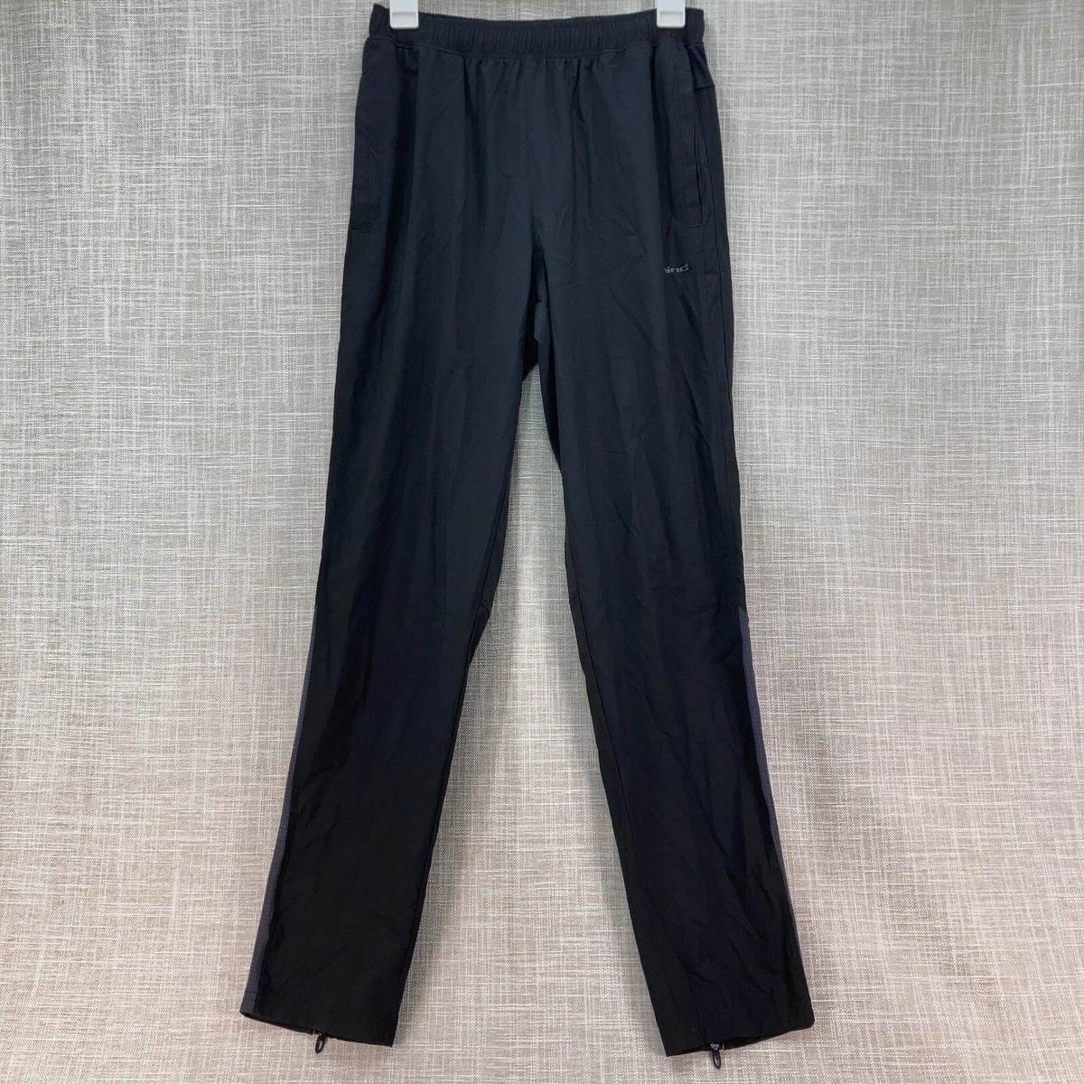 Hind Hydra Performance Running Track Pants Mens Small Black