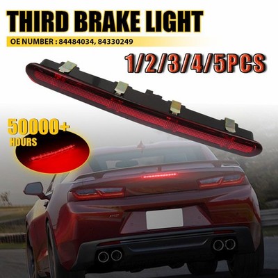 For Chevrolet Camaro 16-23 Red Car Third Brake Light High Mount Center Lens1-5x
