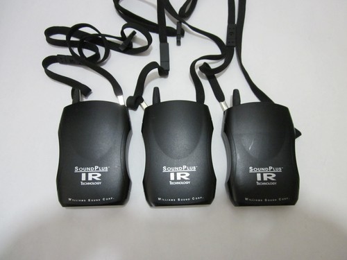 Lot of 3+1 Williams Sound SoundPlus WIR RX22-4 IR 4-Channel Bodypack Receiver