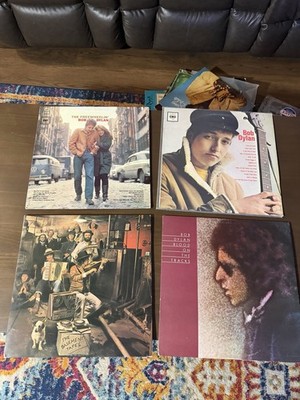Bob Dylan Vinyl LP Lot 4 Freewheelin Blood Tracks Basement Tapes