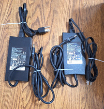 Lot of 2 Genuine Dell Laptop Charger AC Power Adapter WRHKW DA130PE1-00 130W