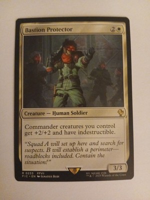 Bastion Protector NM FINAL FANTASY VII Magic the Gathering MTG