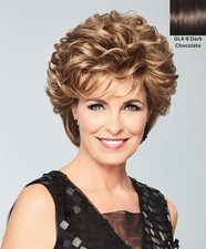 Eva Gabor DREAM DO GL4-8 Dark Chocolate Wig Lace Front Resilient Stretch Materia