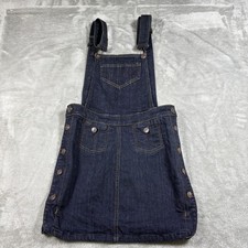 Marc By Marc Jacobs Skirt Dress Womens 2 Blue Overalls Denim Pinafore Y2K