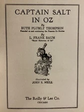 Captain Salt in Oz 1936 HC Ruth Plumly Thompson Great First Edition