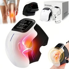 Cordless Knee Massager for Pain Relief with 3 Vibration Modes, 3 Heating Levels