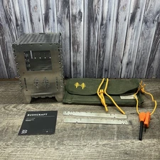 Bespoke Post Bushcraft Homecamp Backpacking Stove Collapsible New Fire Starter