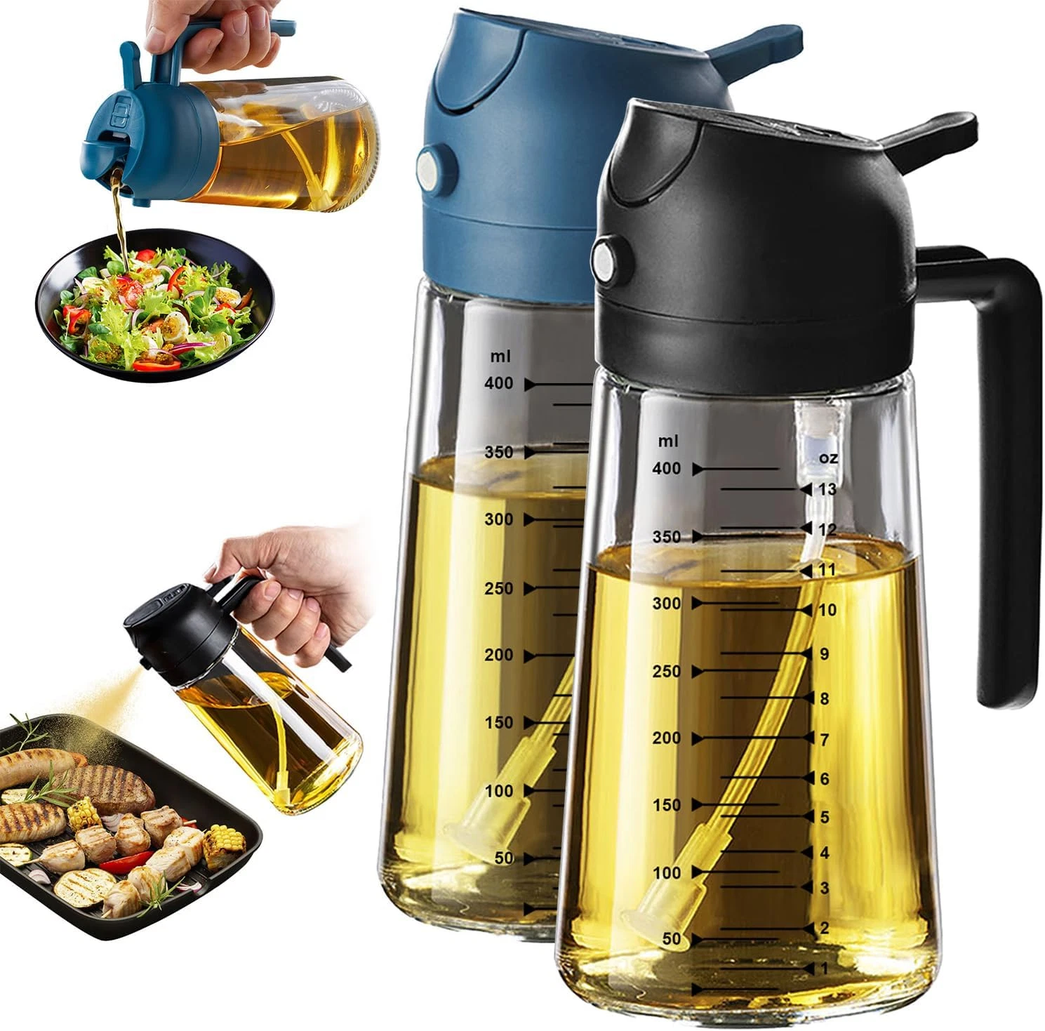16Oz/470Ml Glass Olive Oil Sprayer for Cooking – 2 in 1 Olive Oil Dispenser Bott
Opens in a new wind