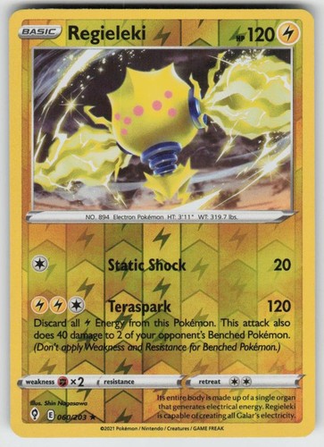 PO-04 Reverse Holo Regieleki 060/203 Rare Evolving Skies Near Mint