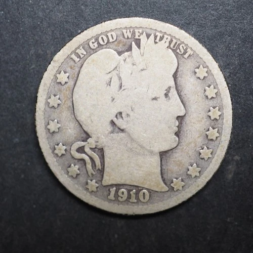 1910 *D * BARBER SILVER QUARTER  ***NICE*** FREE SHIPPING   C2081