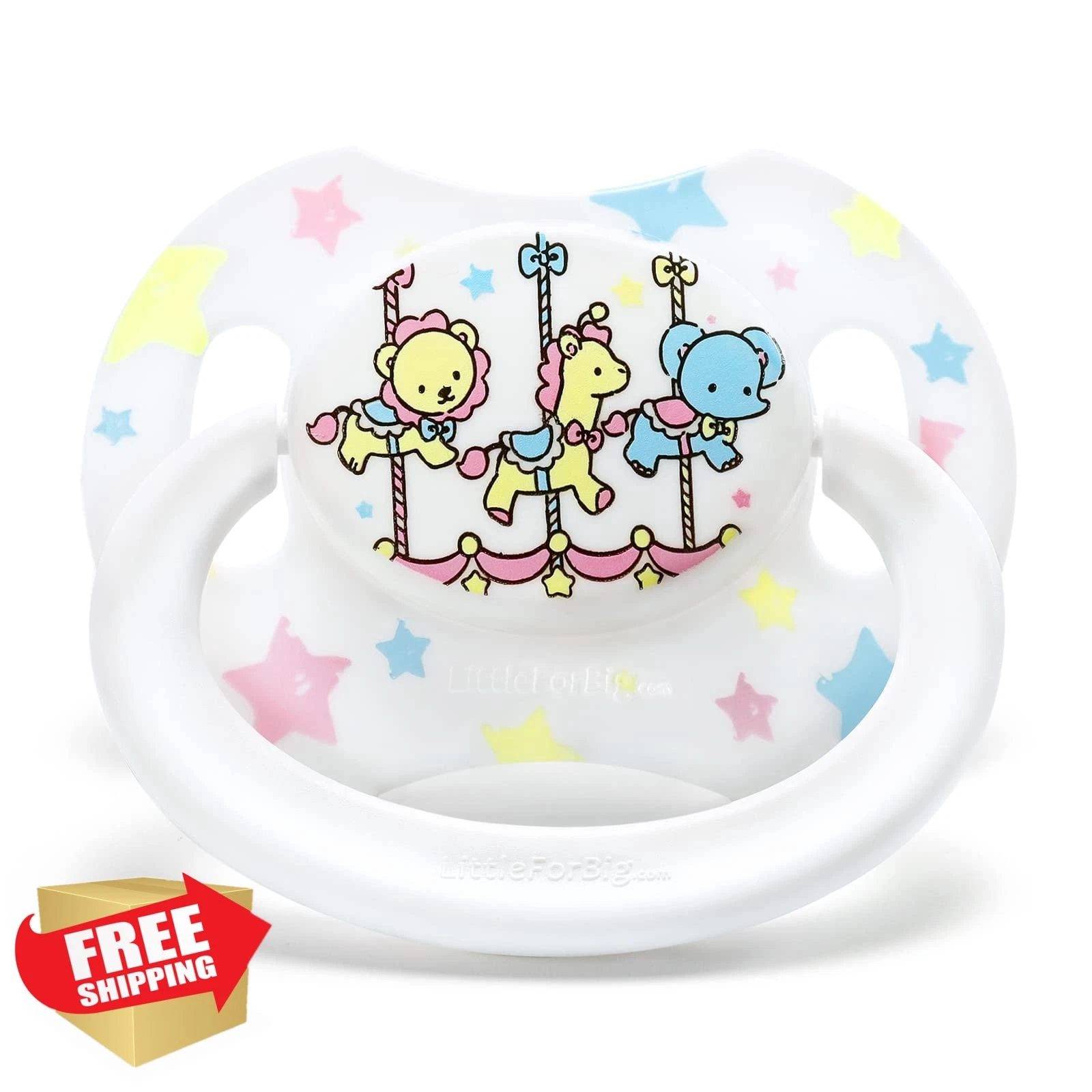 Littleforbig Pacifier White Little Circus