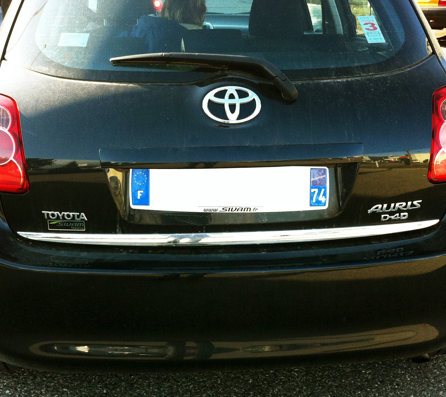 Baguette de coffre chromée Toyota Auris en acier inoxydable haut de gamme