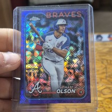 Topps 2024 Chrome Logofractor Purple Refractor /254 Matt Olson #23 Braves