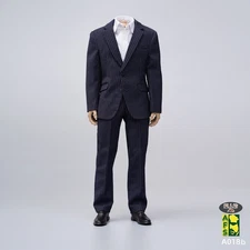 AFS A018A 1/6 Agent Stripe Suit Shirt Pants Belt Clothes Fit 12" PH Figure Body