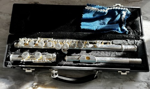 EF Dean Flutemaker 74988 Open-Hole Silver Plated Flute w/ Case