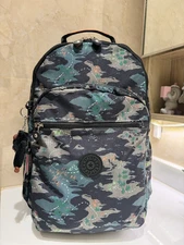 NWT Kipling  Seoul up 15"  Laptop Men's Green Mini Treasure 45cm Large backpack