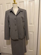 Vintage Talbots Skirt Suit Womens 14 Wool ble...