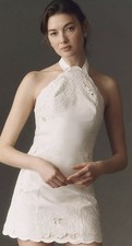 BHLDN Cutwork Mini Dress XS