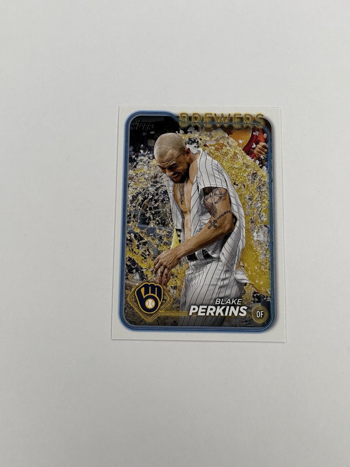 2024 Topps Series 2 - Blake Perkins #663 Golden Mirror Image Variation