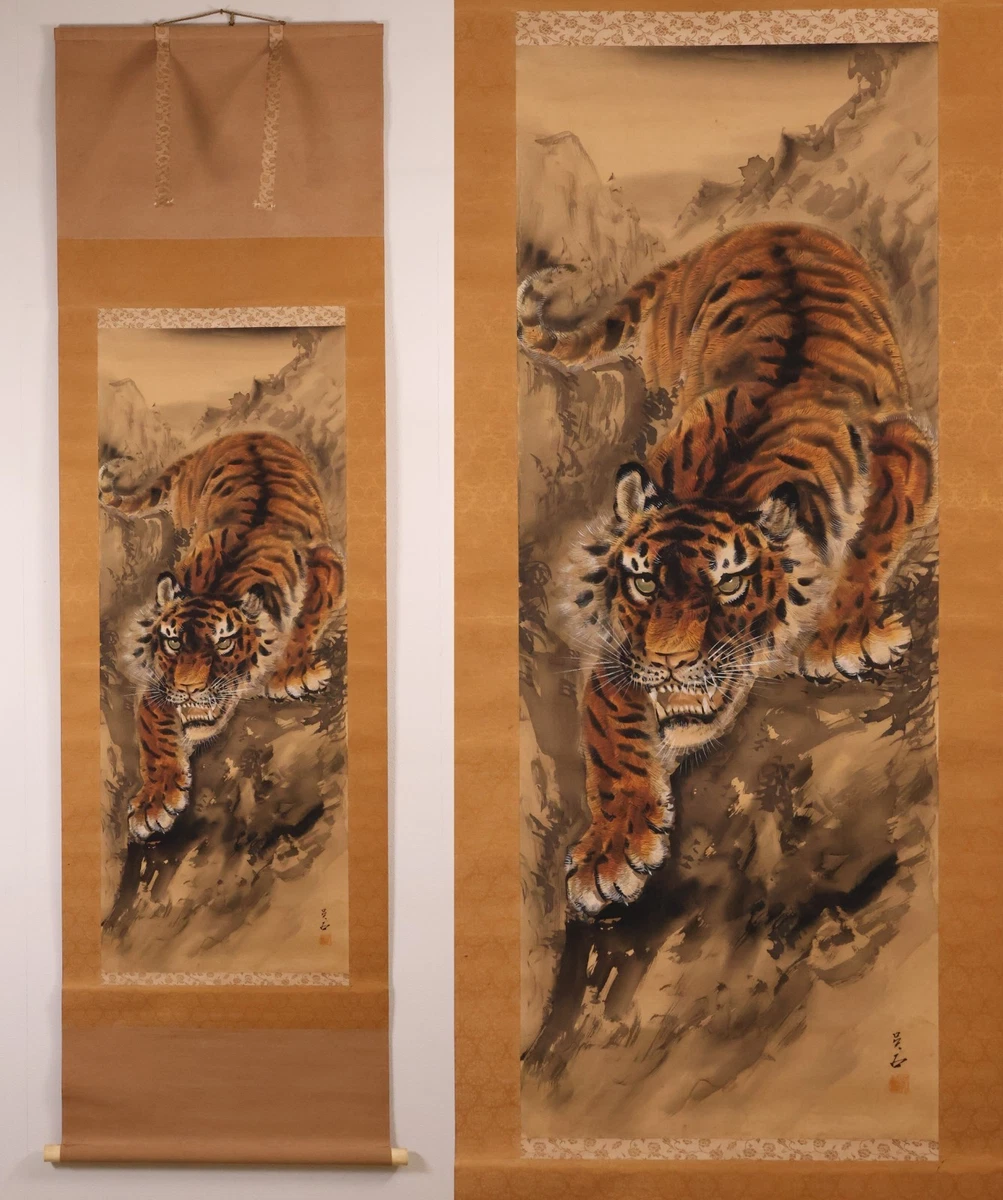 复古原版古董日本画作、画卷| eBay