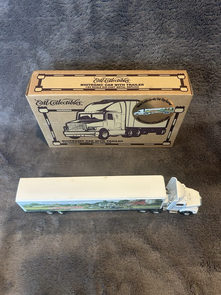 1:64 Ertl White GMC Diecast Semi Truck Land O Lakes Dairy - Image 2 of 4