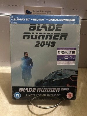 NEW Blade Runner 2049 3D SteelBook Blu-ray (UK)[2017] No Dent - Ships Next Day