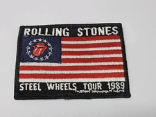 Rolling Stones Steel Wheels Tour 1989  Vintage Patch,  Original