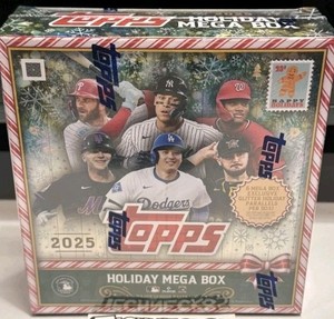 2025 TOPPS BASEBALL HOLIDAY MEGA BOX - In Hand Ready To Ship, Sealed NEW