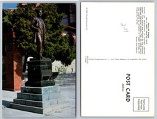 Henry Flagler Statue Postcard St. Augustine, Florida - 1983 Chrome