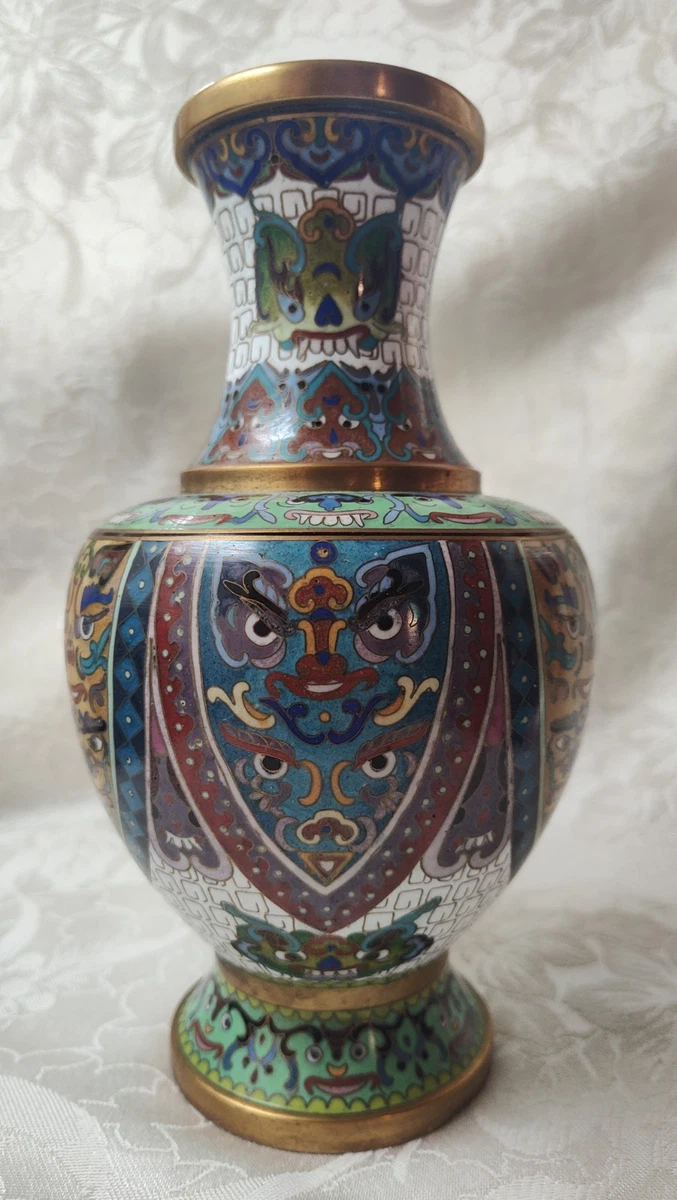 古董多色中国花瓶1900-1940 | eBay