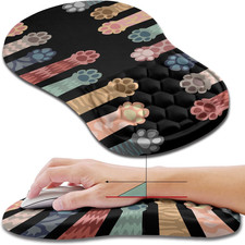 Ergonomic Mouse Pad Wrist Support, Wrist Rest Mousepad for Carpal Tunnel Pain Re