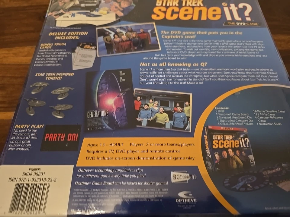 Star Trek Scene It ? Deluxe Edition DVD Game New & Sealed - Image 4 of 4