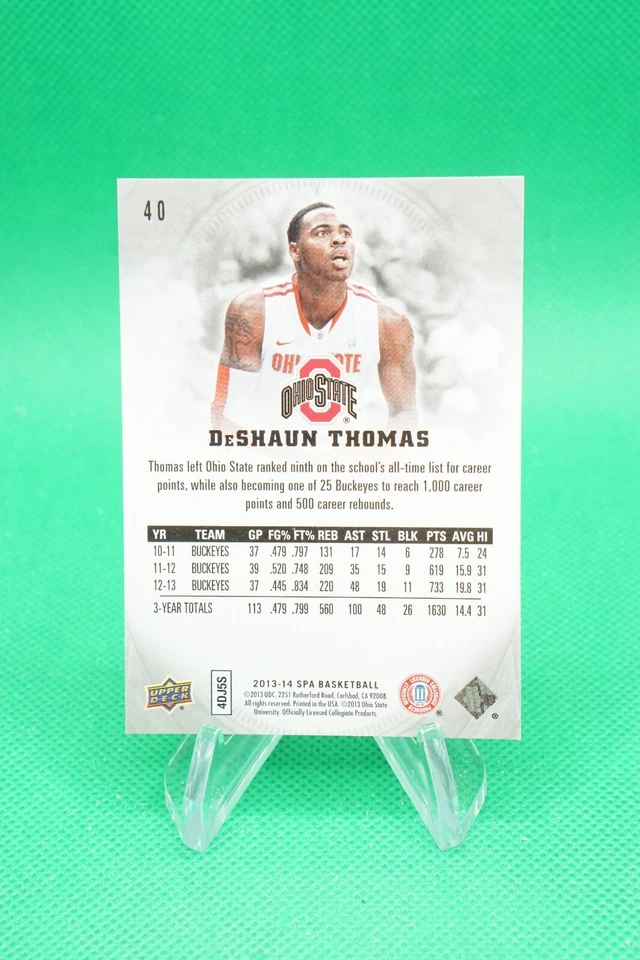 (2 Cards) 2013-14 SP Authentic Base #40 Deshaun Thomas CS5 - Image 4 of 4