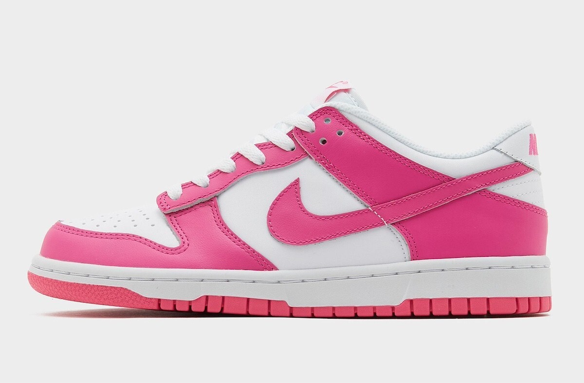 Nike Dunk Low Laser Fuchsia Pink GS Sizes FB9109-102 New | eBay