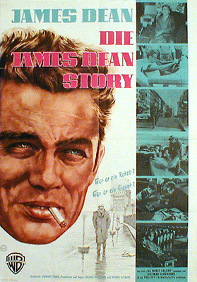 James Dean in DIE JAMES DEAN STORY Originalplakat von 1957 