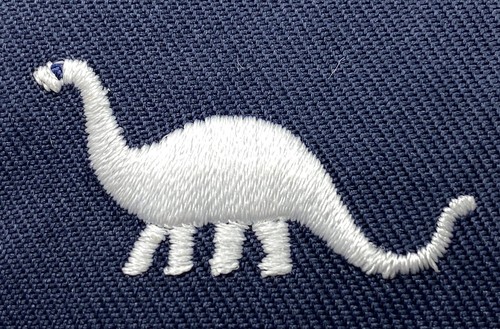 Police Rank Epaulette, NSW SGT Dinosaur, White On Blue, 2 Items (1 x Pair) - Picture 6 of 8