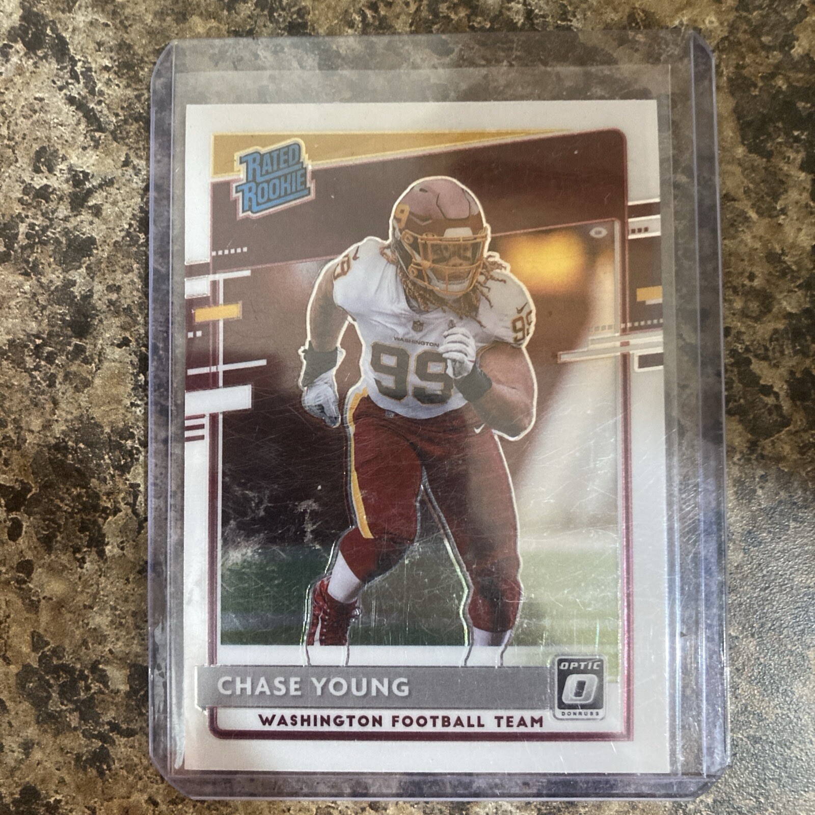 2020 PANINI DONRUSS OPTIC FOOTBALL CHASE YOUNG RATED ROOKIE BASE #166