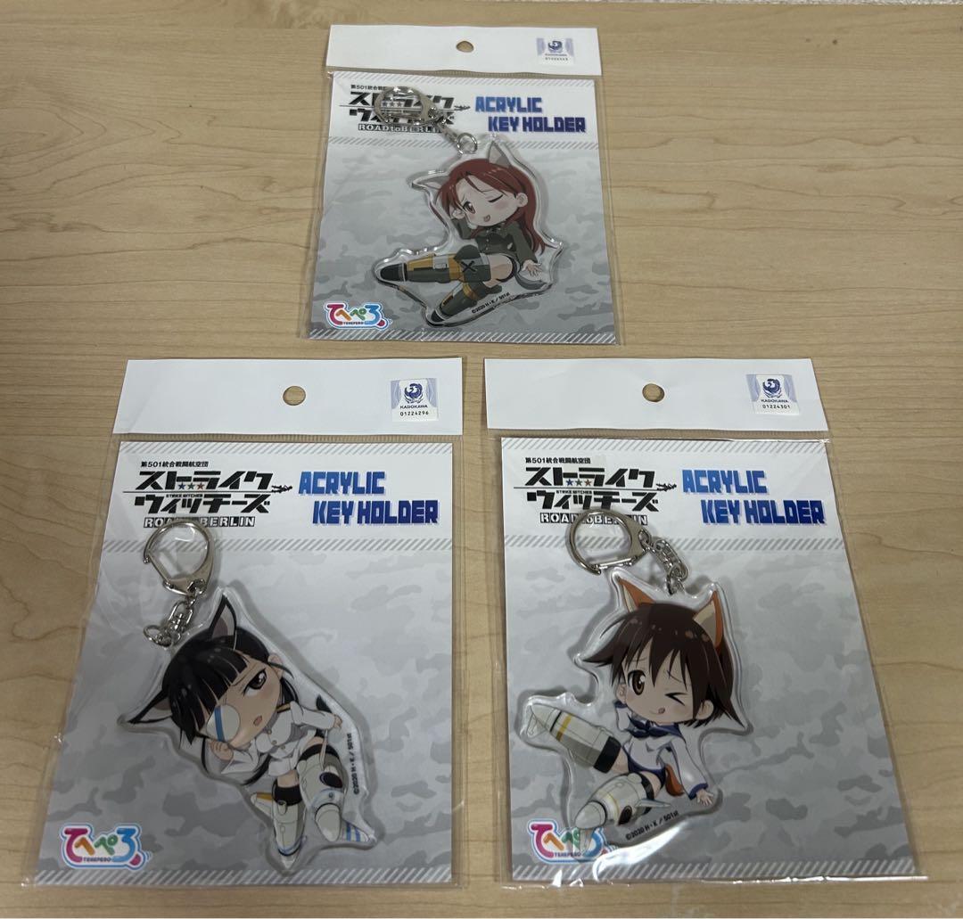 Strike Witches Anime Character Acrylic Keychain Set Animation Collection