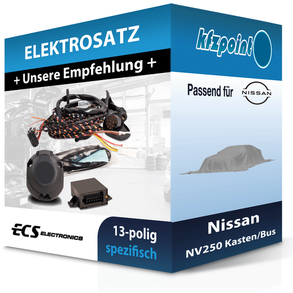 für Nissan NV250 Kasten/Bus 07.2019-Jetzt ECS E-Satz 13Polig Fahrzeugspezifisch-image