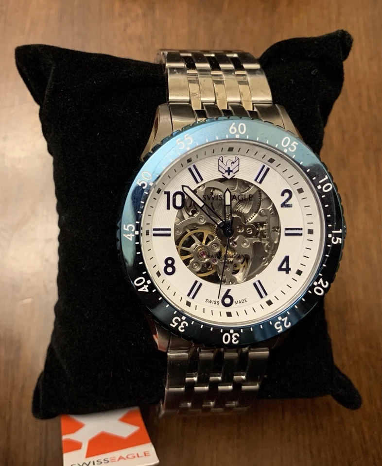 Reloj pulsera Swiss Eagle Flight Deck automático para hombre SE-9155A-44 Foto 2 de 4
