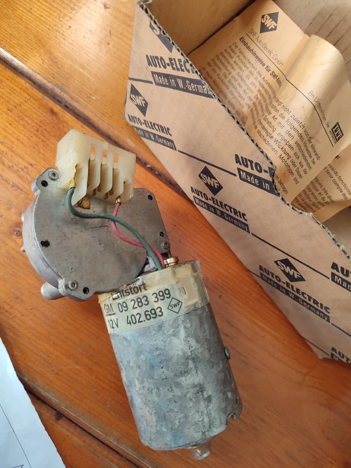 NUEVO Opel Ascona B Manta B motor limpiaparabrisas motor NOS 09283399 GM SWF Foto 3 de 3