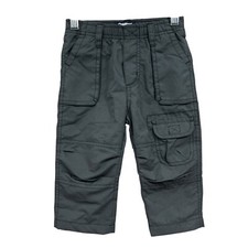 OshKosh B'gosh Cargo Pants Boys Infant Lined Elastic Stretch Waist Gray Sz 18M